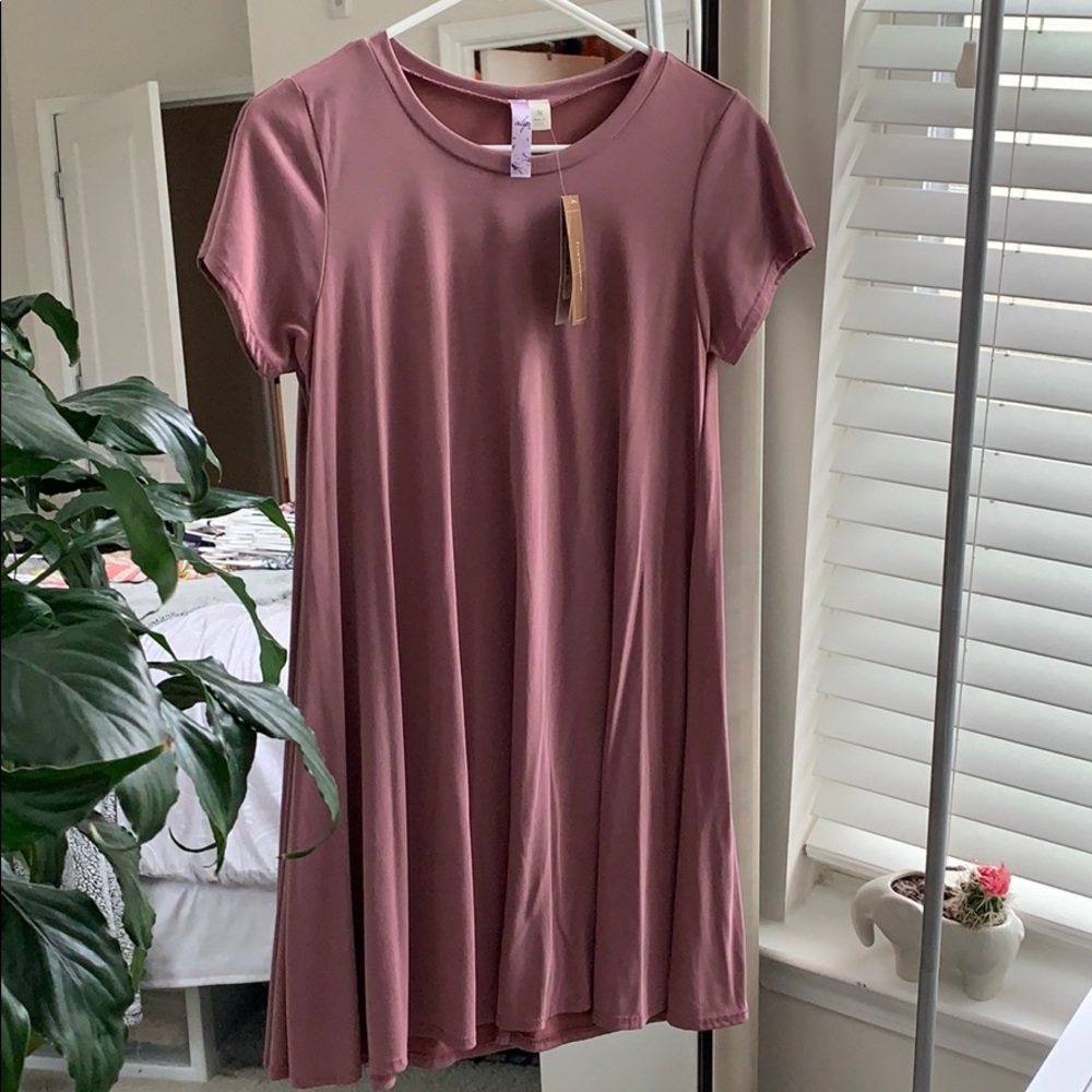 Francesca’s Mauve T Shirt Dress | M